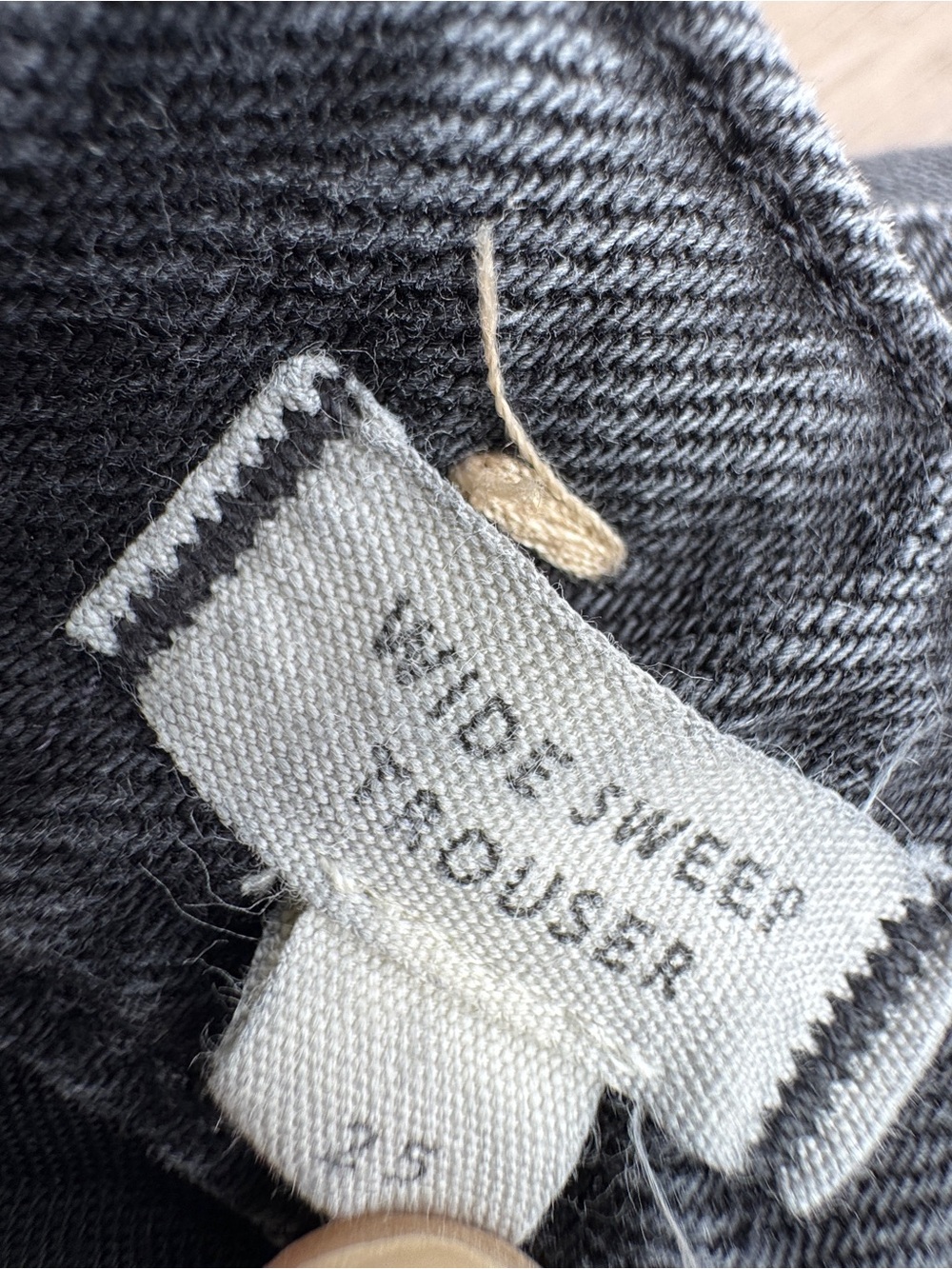 Madewell Wide Sweep Denim Trousers Bartholomew Sz 25 - Picture 9 of 14